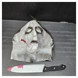 QPCOS Halloween Mask, Horror Masquerade Cosplay Party Mask, Costume Scary Cosplay Mask for Adults