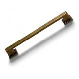 Yagman 2 Pack Antique Brass Cabinet Pulls 3"(76mm) Hole Center Kitchen Retro Handles for Furniture and Drawers Vintage Square Dresser Handles Farmhouse Knobs Drawer Pulls Hardware Q-AB76-2