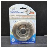 SinkShroom As Seen On TV Chrome Stainless Steel Kitchen Sink Strainer