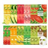 20PCS Hydrating Facial Sheet Mask,Moisturizing Face Masks Skincare Gift Set,Brighten Long Lasting Face Mask Skin Care & Facial Mask Kit for All Skin Types