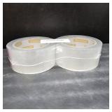 ROWNAK Clear Packing Tape 2 Rolls - Heavy Duty Packaging Tape 2.7mil Thick, 2.0 in. Wide x 60 Yards - Strong Adhesive, Silent, Reliable Package Tape for Home Office Shipping Moving Sealing