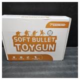 Gold Soft Bullet Toy Gun for Boys, Realistic Toy Pistol with 50 Foam Bullets, 40 Shells & 2 Clips, Ideal Christmas Birthday Gift for Boys Adults