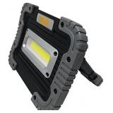 Big Block Portable LED COB Floodlight - Ultra Bright - 10 WATT - 500 Lumen, Water Resistant, Battery-Powered Work Light, Indoor/Outdoor Lantern for Camping, Car Repair, Construction (1 Pack)