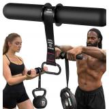 FitBeast Forearm Strengthener & Forearm Exerciser, Wrist Roller with Thicker Handle, Forearm Strength Trainer with Adjustable Strap - Ideal for Grip Strength, Muscle Building, Rehabilitation