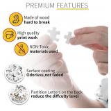 Jigsaw Puzzle for Adults, Colorful Flower Painting, Funny Cat Floral Scene, Plant Art Scenery, 1000 Pieces, Home Decor