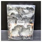 Large Christmas Cookie Cutters - 6 Pcs 4 Inch Holiday Cookie Cutter - Christmas Tree, Santa Hat, Snowflake, Gingerbread Men, Snowman and Candy Cane Shapes Cookie Molds for Winter Holiday DIY Baking