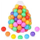 100 pcs Ball Pit Balls Plastic Balls for Ball Pit Pool Playpen Babies Kids Children Birthday Parties