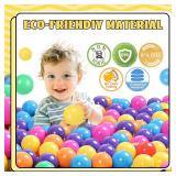 100 pcs Ball Pit Balls Plastic Balls for Ball Pit Pool Playpen Babies Kids Children Birthday Parties