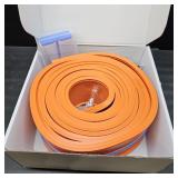 Flexible Race Track Toys for Kids 15 Ft with 4 Cars & Suction Cups, Portable Double Lane Racetrack Compatible with Hot Wheels & 1/64 Diecast Cars, Fun Car Ramp Track Set for Ages 3+(Orange & Blue)