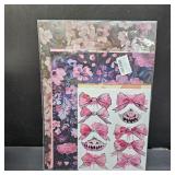 Whaline 10Pcs Halloween Wall Art Prints Pink Skull Ghost Flower Paper Posters Aesthetic Gothic Picture Decoration for Party Gallery Living Room Office, Unframed