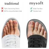 mysoft Women s Wide Toe Box Barefoot Shoes  Zero Drop Minimalist Sneakers with Removable Insole for Bunions, Walking & Training 8W