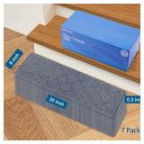 Stair Treads for Wooden Steps Indoor, 8" X 30" Non Slip Carpet Stair Treads with Reusable Adhesive for Kids Elders and Dogs, Surface Polyester TPR Backing Stair Rugs, 4 Pack Stair Rugs Dark Grey