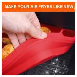 Silicone Air Fryer Liner for Ninja Crispi, 2 Pack Liners Silicone Pot