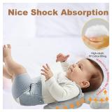 Baby Head Protector Backpack, Adjustable Baby Head Protection Backpack with Baby Knee Pads for Walking & Crawling, Soft, Breathable and Wearing Safety Baby Head Protector - Grey Elephant