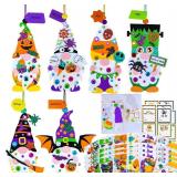 Winlyn 24 Sets Halloween Crafts Fall Crafts Kids DIY Gnome Ornaments Decorations Halloween Craft Kits Gnome Foam Stickers Halloween Arts and Crafts for Kids Home Classroom Art Activities Party Favors