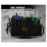 15 Inch Tool Bag, Utility Tool Tote Bag with Shoulder Strap for Organizing Electrician, Cleaning, Gardening Tools, Tool Storage Bag Convenient Storage and Access to Tools