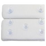 Splash Home Sooth Double Chamber Vinyl Spa Pillow, Machine Washable, 14.6" x 11.8", Taupe