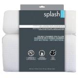 Splash Home Sooth Double Chamber Vinyl Spa Pillow, Machine Washable, 14.6" x 11.8", Taupe