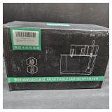 Aquarium Kit 1 Gallon Betta Fish Tank Self Cleaning Fish Tank with Filter, Inverter Pump, Double Filter Sponge, Onyx Stone - Ideal Fish Tank Starter Kit