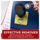 Rubber Eraser Wheel Adhesive Remover   Fast & Safe Decal, Sticker, and Tape Removal Tool for Cars, RVs, Fiberglass & More   Black   Drill Attachment Included   Paint-Safe