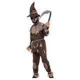Spooktacular Creations Halloween Boys Scarecrow Costume, Kids Scary Scarecrow Dress-up for Role-Playing. Small 5 to 7 year
