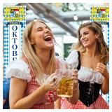 Oktoberfests Decorations Party Supplies Oktoberfests Banner German Bavarian Beer Party Decor Banner Accessories Favor for German Parade Beer Festival Flags