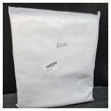 Juexica 2 Pack 60 Inch Round Outdoor Tablecloth with Umbrella Hole and Zipper Washable Waterproof Wrinkle Free Table Cloth Summer Polyester Fabric Table Cover for Picnic, Party, Patio, BBQ (White)