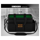 15 Inch Tool Bag, Utility Tool Tote Bag with Shoulder Strap for Organizing Electrician, Cleaning, Gardening Tools, Tool Storage Bag Convenient Storage and Access to Tools