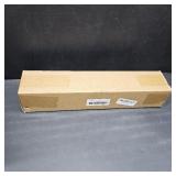 Black Industrial Curtain Rod for Windows 28-48 Inches - Rustic 1 Inch Rod for Indoor or Outdoor Use, Adjustable from 28 to 48 Inches