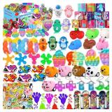 124 Pcs Party Favors for Kids 4-8, Birthday Gift Toys, Goodie Bag Stuffers, Treasure Box Carnival Prizes, Gifts Classroom, Pinata Bags Filler Boys and Girls 8-12