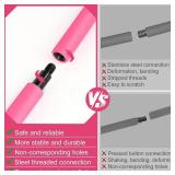 Pilates Bar Kit with Resistance Bands for Working Out, Pilates Equipment with Ab Roller for All Fitness Levels, Portable Home Gym Full Body Workout Equipment for Women&Men