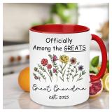 Great Grandma 2025 Mug - Christmas Gift For Great Grandma - Grandma 2025 Mug - New Grandma Gifts - Grandma To Be Gifts - First Time Grandma 2025 Gifts - Grandma Pregnancy Announcement