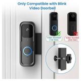 Anti-Theft Doorbell Door Mount No Drill Compatible with Blink Video Doorbell,Not Block Motion Sensor,with No Soliciting Sign for Houses Apartments Rentals