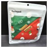 Christmas Dog Bandanas 2 Pack, 4 Pattern Reversible Adjustable Winter Holiday Bandana for Boy and Girl, Scarf for Large Breed Dogs | Christmas Snowman | Santa Claus |