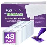 48 Pack Premium Microfiber Replacement Pads for Swiffer WetJet - Super Absorbent, Lint-Free, Durable-11"x5.5", Perfect Fit Swiffer WetJet Mop - Safe on Hardwood, Tile, Vinyl