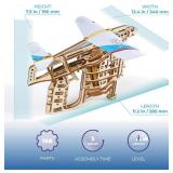 UGEARS Flight Starter Paper Airplane Portable Hand Catapult Mechanical Wooden 3D Model
