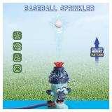 3 in 1 Water Sprinkler for Kids Hydrant Sprinkler with Baseball & 360  Rotating