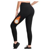 Warm Leggings for Women Winter Fleece Lined Windproof Full Length Legging for Cold Weather Thermal Velvet Shapewear Pants