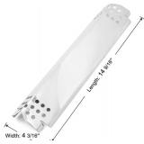 Nexgrill Heat Plates Replacement 5 Pack - Stainless Steel Burner Covers for 5 Burner Gas Grills, Compatible with 720-0830H, 720-0888N, 720-0882A, 720-0898