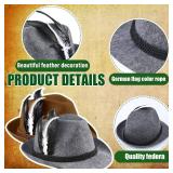 Hercicy 6 Pcs Oktoberfest Hats German Hats with Feather Oktoberfest Bavarian Caps Costume Accessories for Adult Cosplay