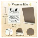 Putuo Decor Proverbs 3:5-6 Bible Verse Plaque Inspirational Desk Stand Decor Inspirational Tabletop Sign 11.4x8.6 Inches THE TEN COMMANDMENTS