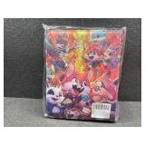 1000+ double-sided loose leaf Collector Album 9 Pocket Card Binder Advanced Zipper Card Binding Device TCG sports trading card binder Cartoon style  (9-color-1080)