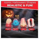 Fusion Select 8 Oz Individually Wrapped Gummy Body Parts Candy - Halloween Gummies & Trick or Treat Candy for Party & Goodie Bags - Spooky Assortment of Brain, Teeth, Fingers & Nose Candies