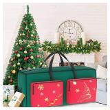MODFUNS Christmas Tree Bags Large Christmas Tree Storage Bag Fit up to 9ft Tree 600D Oxford Material Tree Storages Bag Heavy Duty Xmas Tree Bags with Handles and Zippers Holiday Ornament