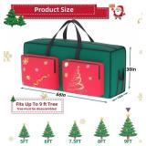 MODFUNS Christmas Tree Bags Large Christmas Tree Storage Bag Fit up to 9ft Tree 600D Oxford Material Tree Storages Bag Heavy Duty Xmas Tree Bags with Handles and Zippers Holiday Ornament