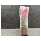 13.4" Artificial Orchid Flowers with Pot Faux Silk Butterfly Flowers Artificial Phalaenopsis Orchids Plant for Home Table Wedding Office Decor (Red)