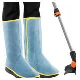 Leg Chaps with Shoes Cover, Weed Eater Shin Gaiters for Garden Weeding, Universal Mowing Protective Accessories Fits Men & Women for Lawn Care, Weeding & Trimming