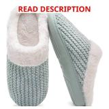 YALOX Slippers for Womens Warm Memory Foam Anti-Slip House Shoes Comfortable Cotton Slippers Home Bedroom Shoes Indoor & Outdoor Pink 38/39