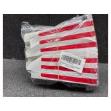 Lot of 2 Goiio 36 Pcs Popcorn Boxes, Mini Paper Popcorn Box, Container for Movie Night Decorations, White and Red Stripes