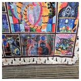 NADEnVIE Throw Blanket - Colorful Cat Design Boho Blanket, Ultra Soft Rustic Quilt For Sofa 5